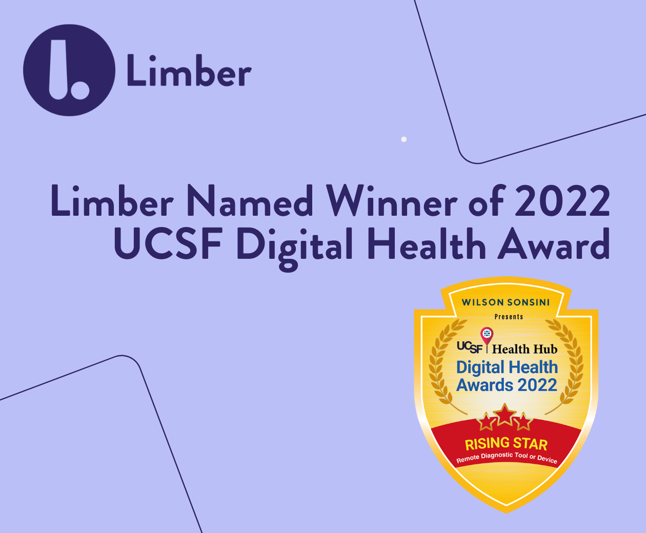 Limber Named Winner of 2022 UCSF Digital Health Award